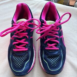 Asics Women's Athletic Shoes - Navy and Pink